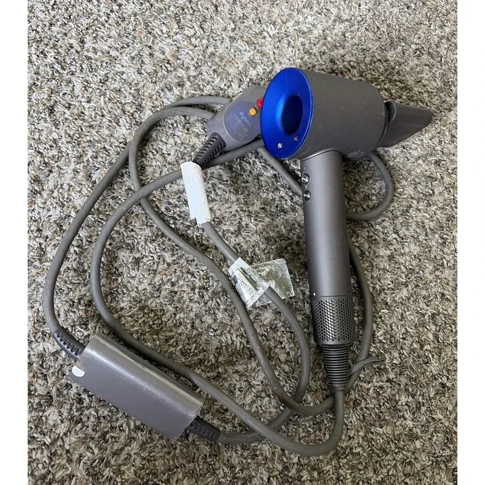 Dyson Supersonic Hair Dryer HD01 Gray Blue Tested Works